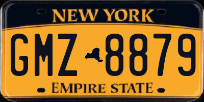 NY license plate GMZ8879