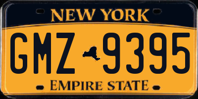 NY license plate GMZ9395