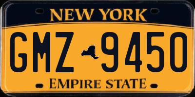NY license plate GMZ9450