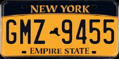 NY license plate GMZ9455