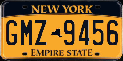 NY license plate GMZ9456