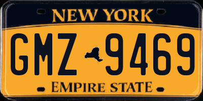 NY license plate GMZ9469