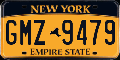 NY license plate GMZ9479