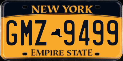 NY license plate GMZ9499
