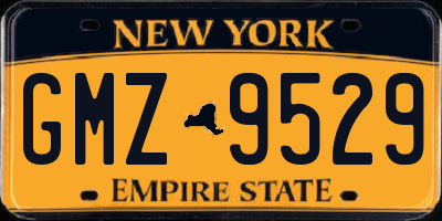 NY license plate GMZ9529