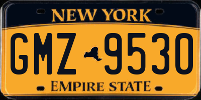 NY license plate GMZ9530
