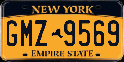 NY license plate GMZ9569