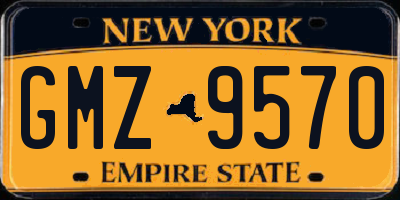 NY license plate GMZ9570