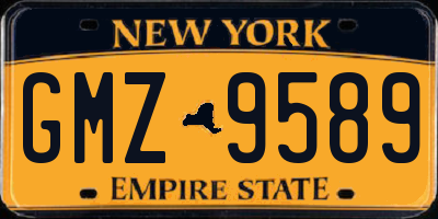 NY license plate GMZ9589