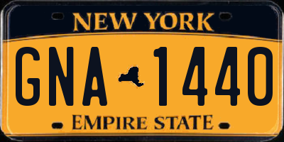 NY license plate GNA1440