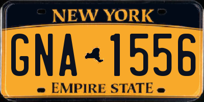NY license plate GNA1556