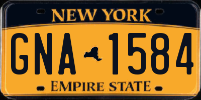 NY license plate GNA1584