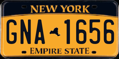 NY license plate GNA1656