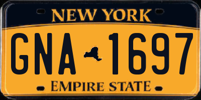 NY license plate GNA1697
