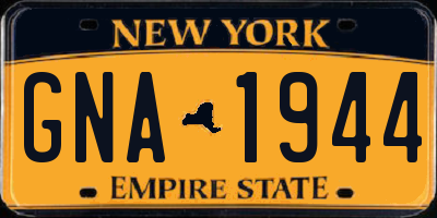 NY license plate GNA1944