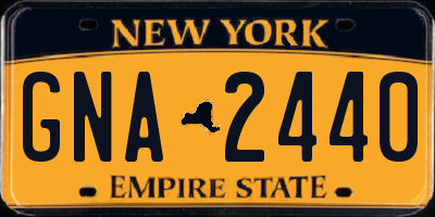 NY license plate GNA2440