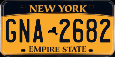 NY license plate GNA2682