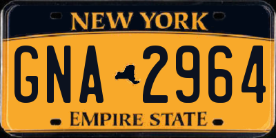 NY license plate GNA2964