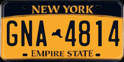 NY license plate GNA4814