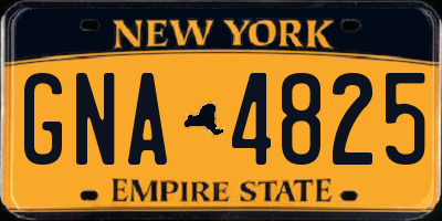 NY license plate GNA4825