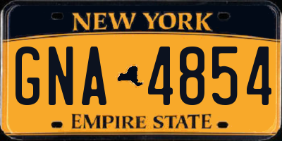 NY license plate GNA4854