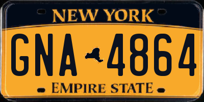 NY license plate GNA4864