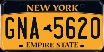 NY license plate GNA5620