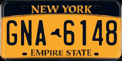 NY license plate GNA6148