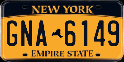 NY license plate GNA6149
