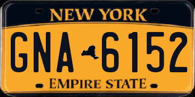 NY license plate GNA6152