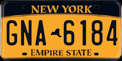 NY license plate GNA6184
