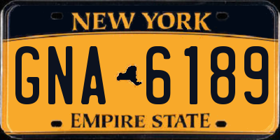NY license plate GNA6189