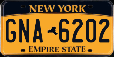 NY license plate GNA6202