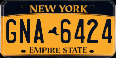 NY license plate GNA6424