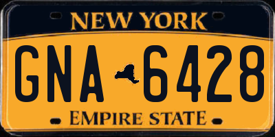 NY license plate GNA6428