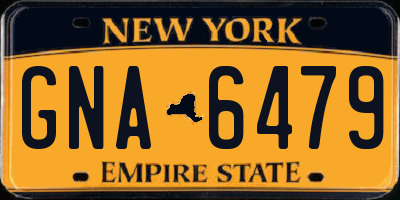NY license plate GNA6479