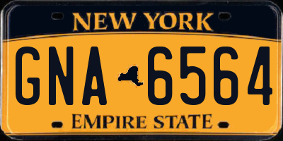 NY license plate GNA6564