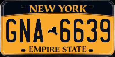 NY license plate GNA6639