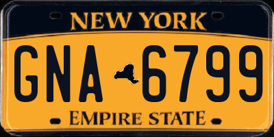NY license plate GNA6799