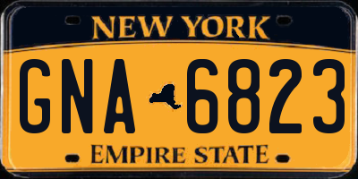 NY license plate GNA6823