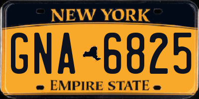 NY license plate GNA6825