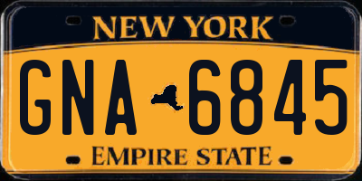 NY license plate GNA6845
