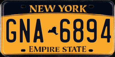 NY license plate GNA6894