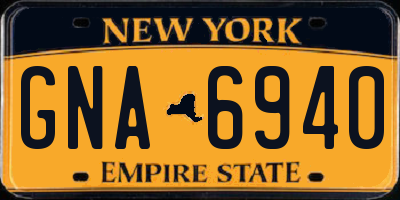 NY license plate GNA6940