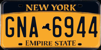 NY license plate GNA6944