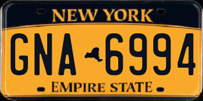 NY license plate GNA6994