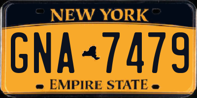 NY license plate GNA7479