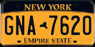 NY license plate GNA7620