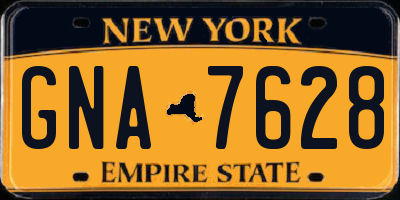 NY license plate GNA7628