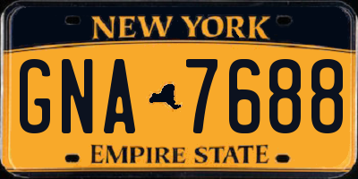 NY license plate GNA7688